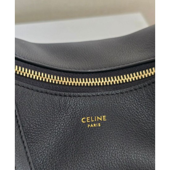 Replica Borse Imitazioni Hobo Celine Teen Celine Lulu Celine in pelle di vitello granata 120723 Nero/Crema Riproduzione Fedele Borse Imitazioni Hobo Celine Teen Celine Lulu replica Celine in pelle di vitello granata 120723 Nero/Crema imitazioni