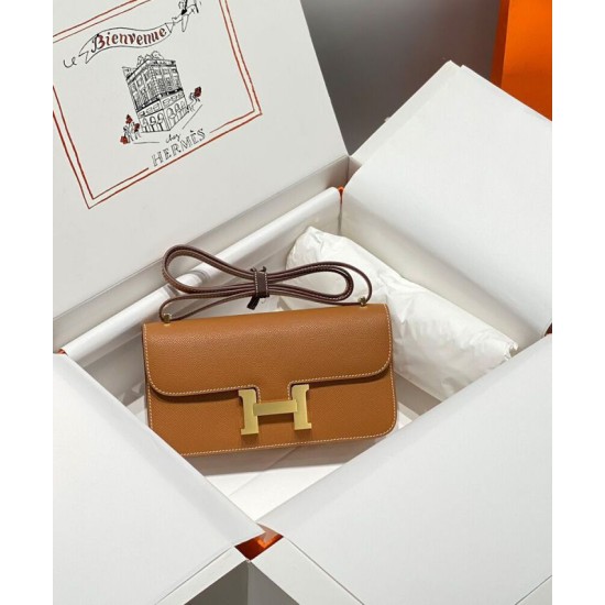 Replica Borsa Hermès Constance Elan Long Clutch Etoupe Epsom Hermès Marrone/Grigio Imitazione Riproduzione Fedele Borsa Hermès Constance Elan Long Clutch Etoupe Epsom Replica Hermès Marrone/Grigio Imitazione imitazioni