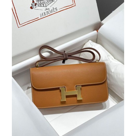 Replica Borsa Hermès Constance Elan Long Clutch Etoupe Epsom Hermès Marrone/Grigio Imitazione Riproduzione Fedele Borsa Hermès Constance Elan Long Clutch Etoupe Epsom Replica Hermès Marrone/Grigio Imitazione imitazioni