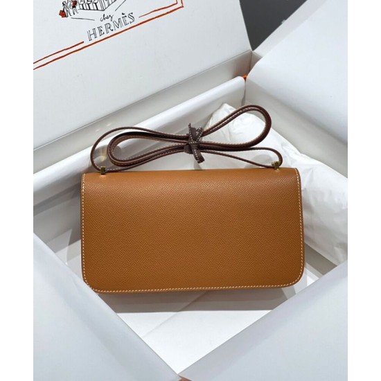 Replica Borsa Hermès Constance Elan Long Clutch Etoupe Epsom Hermès Marrone/Grigio Imitazione Riproduzione Fedele Borsa Hermès Constance Elan Long Clutch Etoupe Epsom Replica Hermès Marrone/Grigio Imitazione imitazioni