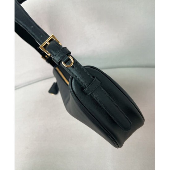 Replica Borsa a tracolla Prada Demi-lune Grande 1BC255 Nero/Bianco/Caffè Riproduzione Fedele Borsa a tracolla Prada Demi-lune Grande Replica 1BC255 Nero/Bianco/Caffè imitazioni