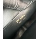 Replica Borsa a tracolla Prada Demi-lune Grande 1BC255 Nero/Bianco/Caffè Riproduzione Fedele Borsa a tracolla Prada Demi-lune Grande Replica 1BC255 Nero/Bianco/Caffè imitazioni