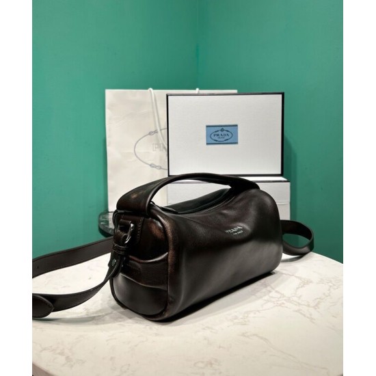 Replica Borse di alta qualità Prada Nappa 2VH188 Caffè scuro Replica Borse di alta qualità Prada Nappa 2VH188 Caffè scuro