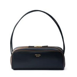 Riproduzione Fedele Borsa a tracolla Prada Swing Smooth Replica 1BC249 Nero imitazioni
