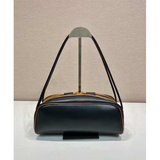 Replica Borsa a tracolla Prada Swing Smooth 1BC249 Nero Riproduzione Fedele Borsa a tracolla Prada Swing Smooth Replica 1BC249 Nero imitazioni