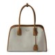 Replica Borse tote media Prada in misto lino 1BG572 Caffè Riproduzione Fedele Replica Borse tote media Prada in misto lino 1BG572 Caffè imitazioni