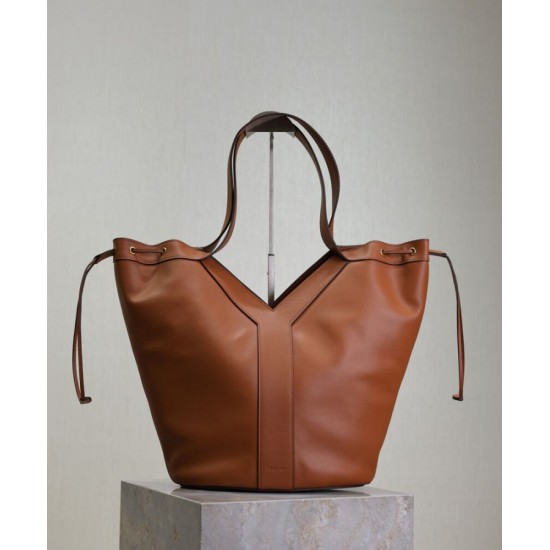 Replica Borsa a hobo YSL Saint Laurent Y Grande 833160 Caffè Riproduzione Fedele Borsa a hobo YSL Saint Laurent Y Grande Replica 833160 Caffè imitazioni
