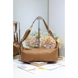 Borse Dior Piccola/Media D-Journey in Vitello Liscio Vintage Cammello