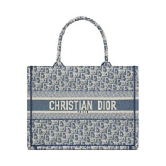 Replica Borsa Dior Book Tote Dior blu ricamata con motivo Dior Oblique grigio Riproduzione Fedele Borsa Dior Book Tote Dior blu ricamata con motivo Dior Oblique grigio imitazioni