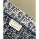 Replica Borsa Dior Book Tote Dior blu ricamata con motivo Dior Oblique grigio Riproduzione Fedele Borsa Dior Book Tote Dior blu ricamata con motivo Dior Oblique grigio imitazioni