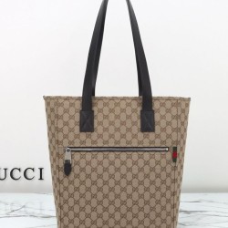 Replica Borse Alta Qualità tote media Gucci in tela GG 834796 Caffè Riproduzione Fedele Borse Replica Alta Qualità tote media Gucci in tela GG 834796 Caffè imitazioni