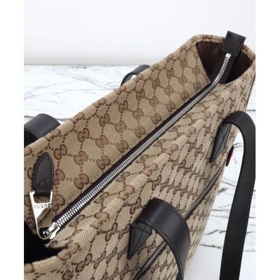 Replica Borse Alta Qualità tote media Gucci in tela GG 834796 Caffè Riproduzione Fedele Borse Replica Alta Qualità tote media Gucci in tela GG 834796 Caffè imitazioni