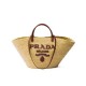 Replica Imitazione Borse Firmate shopping Prada Grande in Rafia Caffè Riproduzione Fedele Imitazione Borse Firmate Replica shopping Prada Grande in Rafia Caffè imitazioni