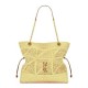 Replica Shopping Jamie YSL Saint Laurent in rafia Albicocca Riproduzione Fedele Shopping Jamie YSL Saint Laurent in rafia Albicocca imitazioni