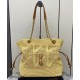 Replica Shopping Jamie YSL Saint Laurent in rafia Albicocca Riproduzione Fedele Shopping Jamie YSL Saint Laurent in rafia Albicocca imitazioni