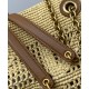 Replica Shopping Jamie YSL Saint Laurent in rafia Albicocca Riproduzione Fedele Shopping Jamie YSL Saint Laurent in rafia Albicocca imitazioni