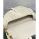 Riproduzione Fedele Borsa Dior Saddle con tracolla Crema imitazioni