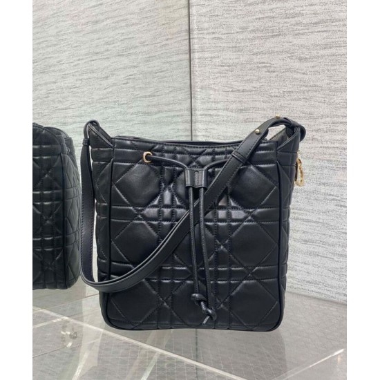 Replica Borsa Christian Dior D-Motion media nera Riproduzione Fedele Borsa Christian Dior D-Motion media nera imitazioni