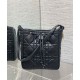 Replica Borsa Christian Dior D-Motion media nera Riproduzione Fedele Borsa Christian Dior D-Motion media nera imitazioni