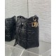 Replica Borsa Christian Dior D-Motion media nera Riproduzione Fedele Borsa Christian Dior D-Motion media nera imitazioni