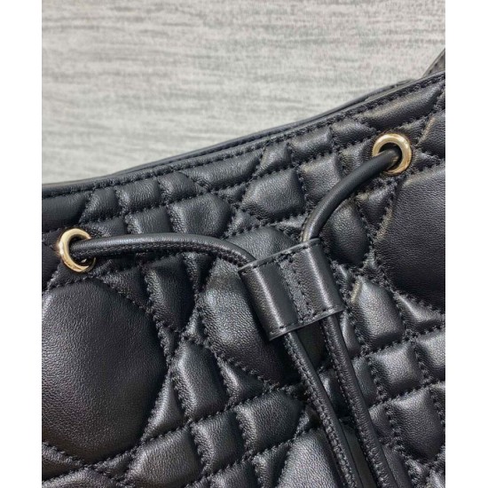 Replica Borsa Christian Dior D-Motion media nera Riproduzione Fedele Borsa Christian Dior D-Motion media nera imitazioni