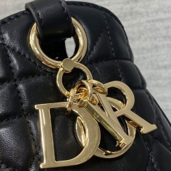 Replica Borsa Christian Dior D-Motion media nera Riproduzione Fedele Borsa Christian Dior D-Motion media nera imitazioni