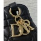 Replica Borsa Christian Dior D-Motion media nera Riproduzione Fedele Borsa Christian Dior D-Motion media nera imitazioni