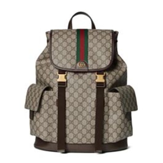 Replica Zaino da uomo Gucci Ophidia grande Caffè scuro Riproduzione Fedele Zaino da uomo Gucci Ophidia grande Caffè scuro imitazioni