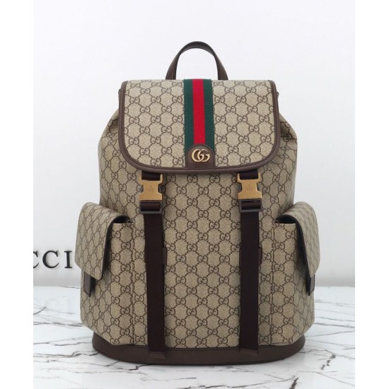 Replica Zaino da uomo Gucci Ophidia grande Caffè scuro Riproduzione Fedele Zaino da uomo Gucci Ophidia grande Caffè scuro imitazioni