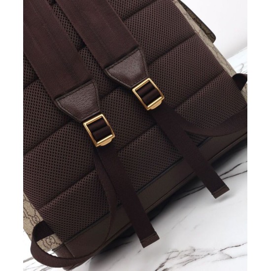Replica Zaino da uomo Gucci Ophidia grande Caffè scuro Riproduzione Fedele Zaino da uomo Gucci Ophidia grande Caffè scuro imitazioni
