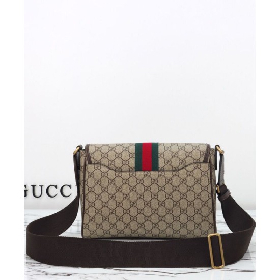 Replica Borsa a tracolla Gucci Ophidia media Caffè scuro Riproduzione Fedele Borsa a tracolla Gucci Ophidia media Caffè scuro imitazioni