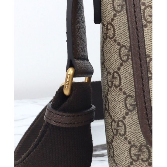 Replica Borsa a tracolla Gucci Ophidia media Caffè scuro Riproduzione Fedele Borsa a tracolla Gucci Ophidia media Caffè scuro imitazioni