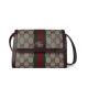 Riproduzione Fedele Dettagli perfetti Borsa a tracolla Gucci Ophidia mini 838481 Caffè scuro imitazioni