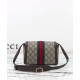 Riproduzione Fedele Dettagli perfetti Borsa a tracolla Gucci Ophidia mini 838481 Caffè scuro imitazioni