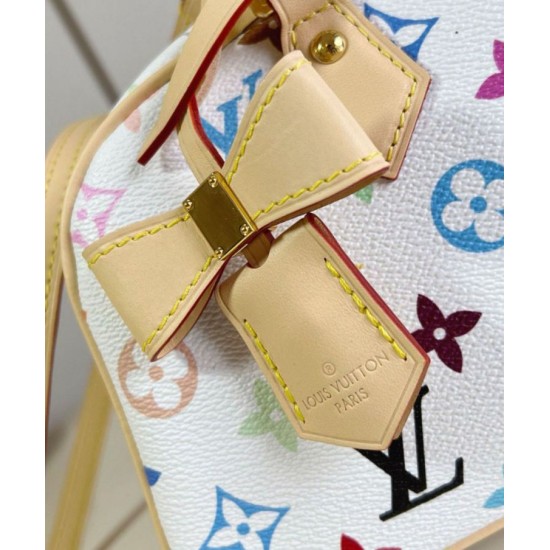 Riproduzione Fedele Borsa a mano Louis Vuitton LV x TM in tela Monogram Multicolore M13084 imitazioni