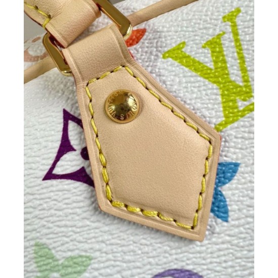 Riproduzione Fedele Borsa a mano Louis Vuitton LV x TM in tela Monogram Multicolore M13084 imitazioni