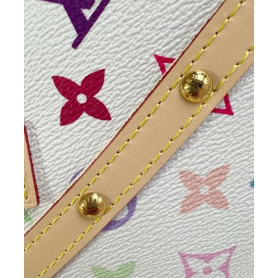 Riproduzione Fedele Borsa a mano Louis Vuitton LV x TM in tela Monogram Multicolore M13084 imitazioni