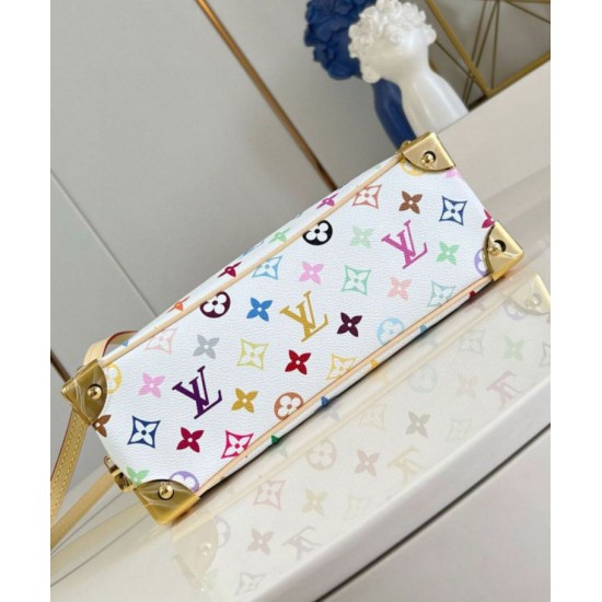 Riproduzione Fedele Borsa a mano Louis Vuitton LV x TM in tela Monogram Multicolore M13084 imitazioni