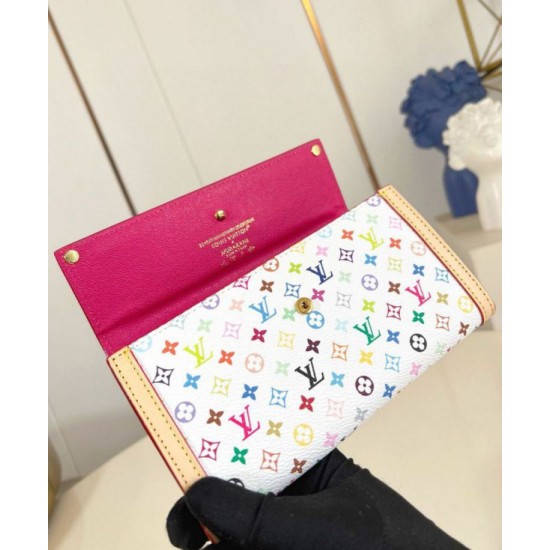 Replica Portafoglio Louis Vuitton Louis Vuitton x TM Sarah in tela Monogram Multicolore M13397 Riproduzione Fedele Portafoglio Louis Vuitton Louis Vuitton x TM Sarah in tela Monogram Multicolore M13397 imitazioni