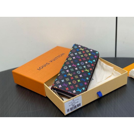 Replica Borsa Portafoglio Louis Vuitton LV x TM Clemence in tela Monogram Multicolore M13408 Riproduzione Fedele replica Portafoglio Louis Vuitton LV x TM Clemence in tela Monogram Multicolore M13408 imitazioni