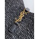 Replica Borse Alta Qualità a tracolla piccola Saint Laurent Le 5 À 7 morbida in rafia nera Riproduzione Fedele Borse Replica Alta Qualità a tracolla piccola Saint Laurent Le 5 À 7 morbida in rafia nera imitazioni