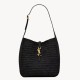 Replica Borse Alta Qualità a tracolla piccola Saint Laurent Le 5 À 7 morbida in rafia nera Riproduzione Fedele Borse Replica Alta Qualità a tracolla piccola Saint Laurent Le 5 À 7 morbida in rafia nera imitazioni
