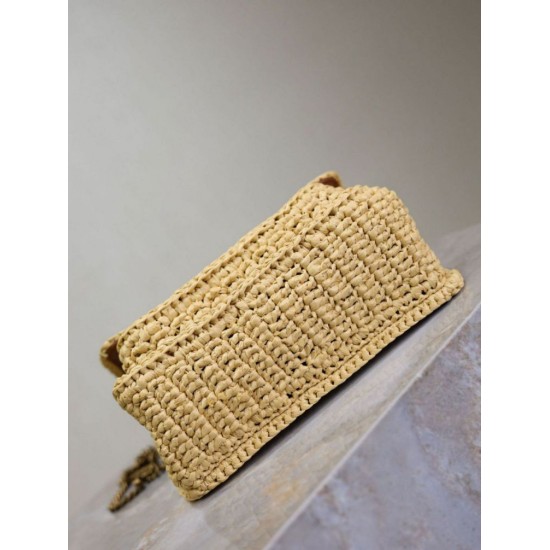 Replica Dettagli perfetti Mini borsa Saint Laurent Niki in rafia naturale Riproduzione Fedele Dettagli perfetti Mini borsa Saint Laurent Niki in rafia naturale imitazioni