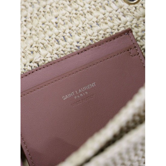 Replica Dettagli perfetti Mini borsa Saint Laurent Niki in rafia naturale Riproduzione Fedele Dettagli perfetti Mini borsa Saint Laurent Niki in rafia naturale imitazioni