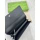 Replica Portafoglio continentale Gucci GG Marmont bicolore 456116 Nero