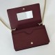 Replica Borsa imitazione Portafoglio Gucci GG Marmont con catena 497985 Rosso