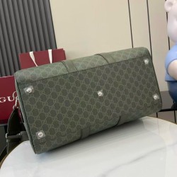 Replica Borsa da viaggio media Gucci GG Monogram 792074 Verde Imitazioni Replica Borsa da viaggio media Gucci GG Monogram 792074 Verde