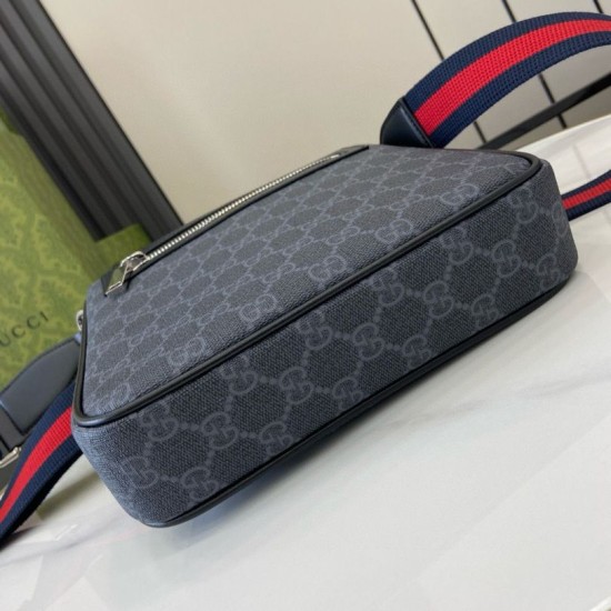Replica Borsa a tracolla piccola Gucci GG Monogram 792082 Nero Imitazioni Replica Borsa a tracolla piccola Gucci GG Monogram 792082 Nero