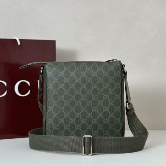 Replica Borsa a tracolla piccola Gucci GG Monogram 792082 Verde Imitazioni Replica Borsa a tracolla piccola Gucci GG Monogram 792082 Verde