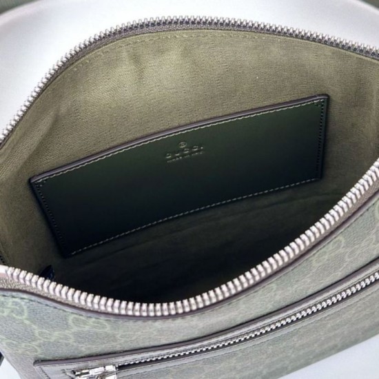 Replica Borsa a tracolla piccola Gucci GG Monogram 792082 Verde Imitazioni Replica Borsa a tracolla piccola Gucci GG Monogram 792082 Verde